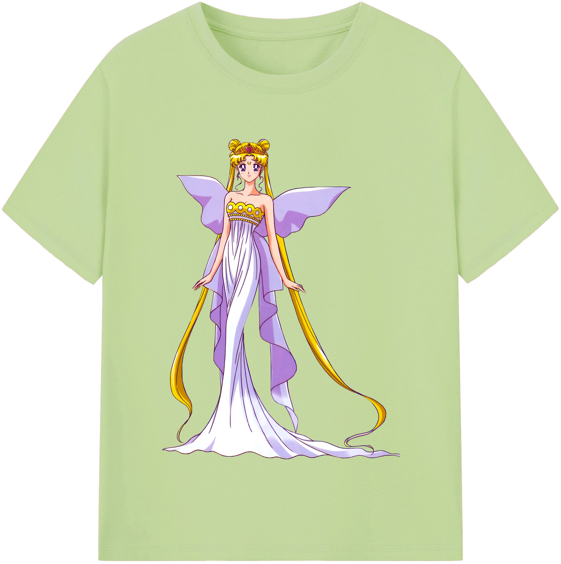 （画像用） 美少女戦士セーラームーン 愛野 美奈子 あいの みなこ Sailor Moon Aino Minako 綿100％半袖Tシャツ（フロントプリント）